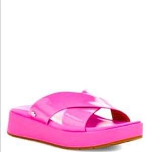 💖⏰FLASH SALE 🔥 UGG Emily Patent Leather Slide Sandals NEW